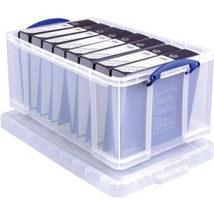 Really Useful Box opbergdoos 64 liter, transparant 4 stuks