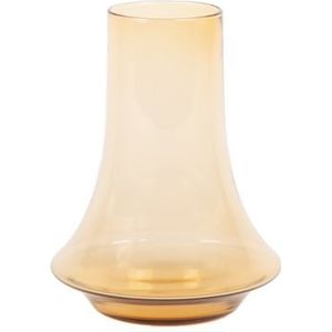 XLBoom Spinn Vaas Medium - Glas - Voor Binnen - Licht Amber - 20 × 20 × 25 cm