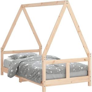 vidaXL - Kinderbedframe - 80x160 - cm - massief - grenenhout