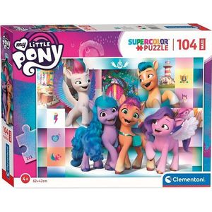 Clementoni Maxi Puzzel My Little Pony Lachen, 104st.