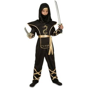 Kostuums voor Kinderen My Other Me Zwart Ninja (4 Onderdelen) Maat 5-6 Jaar