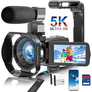 PITIKI 5K - Videocamera 64MP - WiFi vlogging camera met IR nachtzicht 30FPS