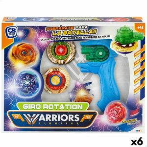 Set of spinning tops Colorbaby Warriors Fighters 6 Stuks