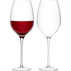 L.S.A. - Wine Wijnglas Rood Goblet 850 ml Set van 2 Stuks - Transparant / Glas