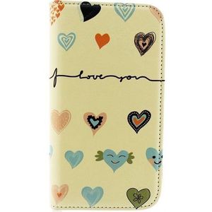 Mobilize Premium Magnet Book Case Huawei Ascend G630 I Love You