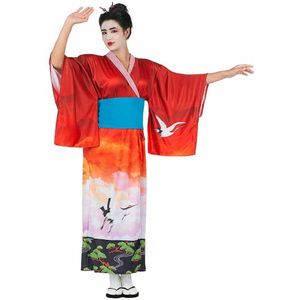 Kostuums voor Volwassenen My Other Me Rood Wit Geisha (2 Onderdelen) Maat XL
