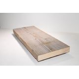 Steigerhouten wandplank - 80 t/m 160cm - 2x geschuurd