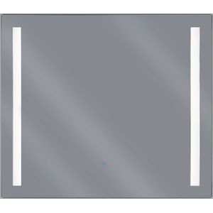 Beliani LIRAC - LED-spiegel - Zilver - Glas