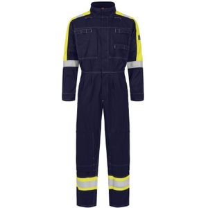 Cantex 5706-88-94-L - Mouwloos Boilersuit - Met borstzakken - Geel/marineblauw