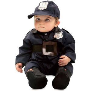 Kostuums voor Baby's My Other Me Blauw Politie (4 Onderdelen) Maat 0-6 Maanden