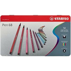 Stabilo viltstiften pen 68 Blik met 50 kleuren