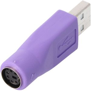 USB-adapter van A-stekker naar PS / 2-aansluiting, voor gebruik met combo-toetsenbord