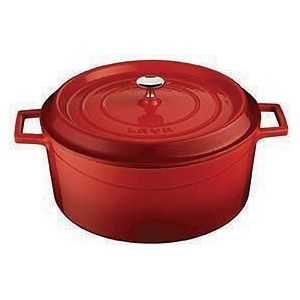 LAVA Trendy Casserole rond - Ø320mm - 9.86Ltr - Rood/Zwart