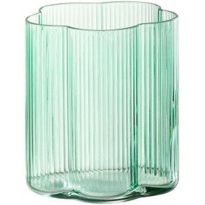 J-Line drinkglas Fiore - glas - aqua - 12 stuks