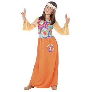 Kostuums voor Kinderen Hippie Oranje (1 Pc) Maat 3-4 Jaar