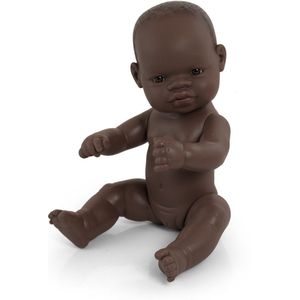 Miniland Babypop Afrikaans Meisje 32 Cm Bruin