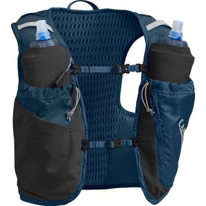 CamelBak Women's Ultra Pro - Drinkzak - Ultra lichtgewicht met Air Mesh rugpaneel - Blauw (Gibraltar Navy / Silver) (2 flexibele bidons)