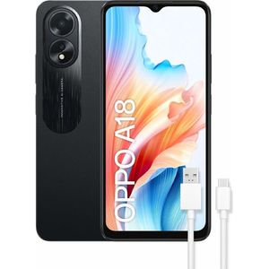 Oppo A18 - Smartphone - 6,6" 4 GB RAM 128 GB 5000 mAh Zwart