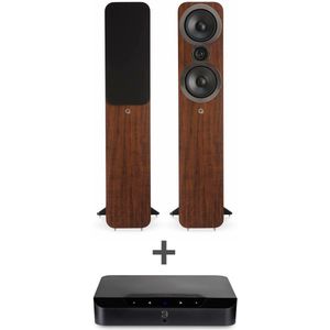 Q Acoustics Combi Deal 3050i Vloerstaande Speakers + Bluesound Powernode EDGE (N230)