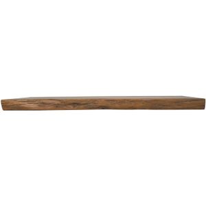 HSM Collection HSM Collection-Wandplank Live Edge -90x20x4-Naturel/Zwart-Acacia/Metaal