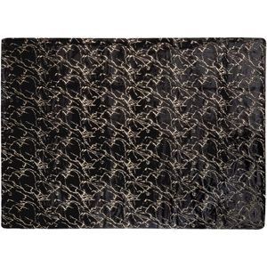 GODAVARI - Plaid - Zwart - 150 x 200 cm - Polyester