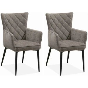 MX Sofa Eetkamerstoel Fleur - Ash (set van 2 stoelen)