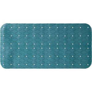 5Five Douche/bad anti-slip mat badkamer - pvc - emerald groen - 70 x 35 cm - met zuignappen