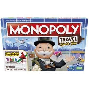 Hasbro Gaming Monopoly Wereldreis - Spannende reisbestemmingen ontdekken - Geschikt voor kinderen vanaf 8 jaar