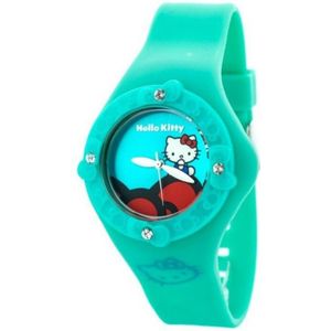 Hello Kitty - hk7158ls-13 - Polshorloge - Groen - Natuurlijk rubber