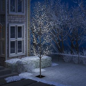 Kerstboom 1200 LED&#39;s koudwit licht kersenbloesem 400 cm