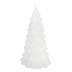 Kerstboom Kaars Wit 10x10x20cm