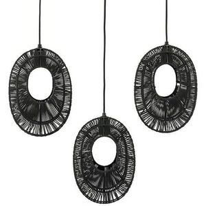 Hanglamp Ovo cluster rechthoekig - black | BY-BOO