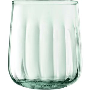 L.S.A. - Mia Tumbler Glas 410 ml Set van 4 Stuks - Transparant / Gerecycled Glas