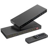 PORTTA - 4K 60Hz HDMI Matrix 4x2 - HDMI 2.0b - HDCP 2.3/2.2 - HDR - 3D - CEC