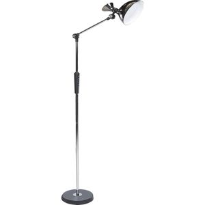 Beliani ANDROMEDA - Staande lamp - Zilver - Synthetisch materiaal