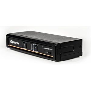 Vertiv Avocent SwitchView Desktop-KVM met 2 poorten, Displaypoort, audio, EU