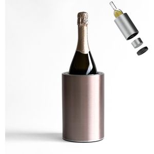 Coolenator champagnekoeler - champagne pink - wijnkoeler - flessenkoeler - met vrieselement