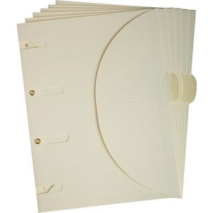 Tarifold smartfolder, geperforeerde showtas, ft A4, pak van 6 stuks, beige