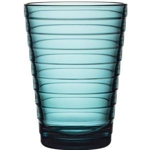 Iittala Aino Aalto Glas - 33cl - Zeeblauw - 2 stuks