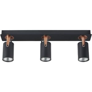 KLIP - Wandlamp 3 spots - Zwart - Metaal