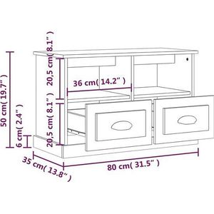 vidaXL-Tv-meubel-80x35x50-cm-bewerkt-hout-grijs-sonoma-eikenkleurig