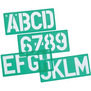 Linex lettersjabloon van 100 mm, set van 10 stuks