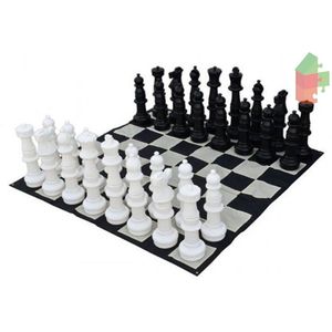 Tuinschaakspel met Grote Buiten Schaakstukken - Koningshoogte 64 cm