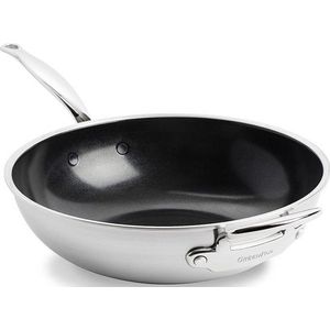 GreenPan Premiere Wok met extra handvat - Ø 30 cm/4.7L - RVS - Inductie