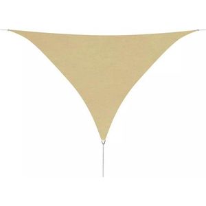 vidaXL - Zonnescherm - driehoekig - 3,6x3,6x3,6 - m - oxford - stof - beige