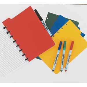 Correctbook tabbladen ft A5, 4 tabs in geassorteerde kleuren