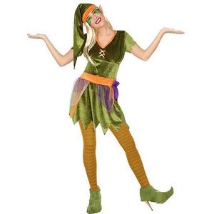 Kostuums voor Volwassenen Elf Groen (4 Pcs) Maat XS/S