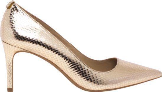 Michael Kors Alina Flex - Dames Pumps - Reptielenprint Leder - Pale Gold