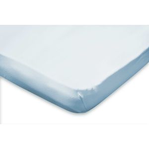 Topper Hoeslaken Jersey Katoen Stretch - licht blauw 90x210/220 - 100x200cm - 1 Persoons