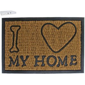 Deurmat Kokos-Rubber  Love My Home - 40 x 60 cm